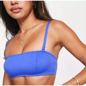 NWOT & Other Stories bandeau bikini top in blue 8
